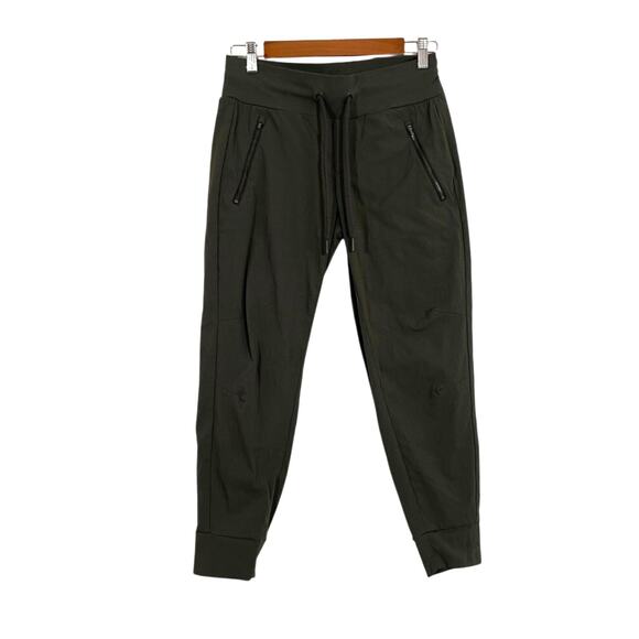 Athleta Womens Trekkie North Jogger Olive Green Size 2 Petite Outdoors Gorpcore - Picture 1 of 8